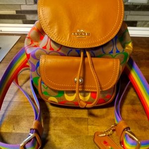 Coach Rainbow Backpack